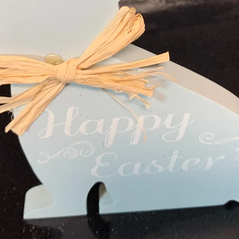 Easter Blue Bunny table decor